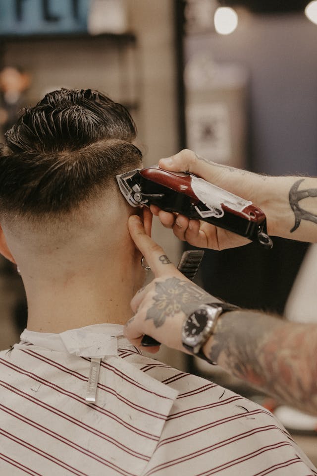 Soin réalisé en salon